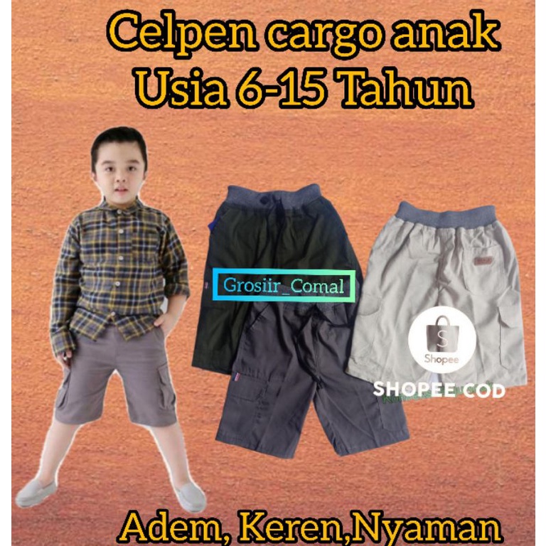 Celana Cargo Anak Laki Laki // Celana anak laki laki // celana pendek anak laki / konveksi ulujami