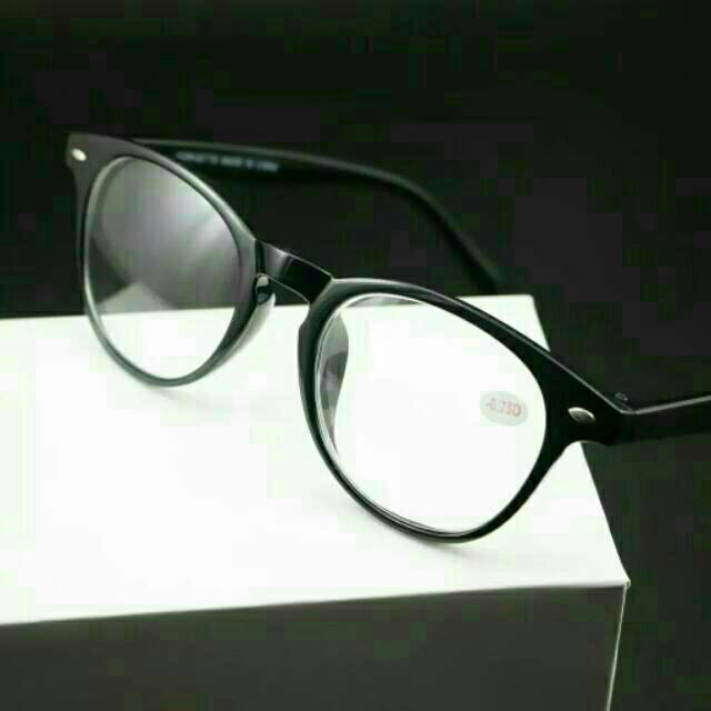 Kacamata Minus Oval Frame Pria Dan Wanita/Tanpa Ganti Lensa Kt119mn