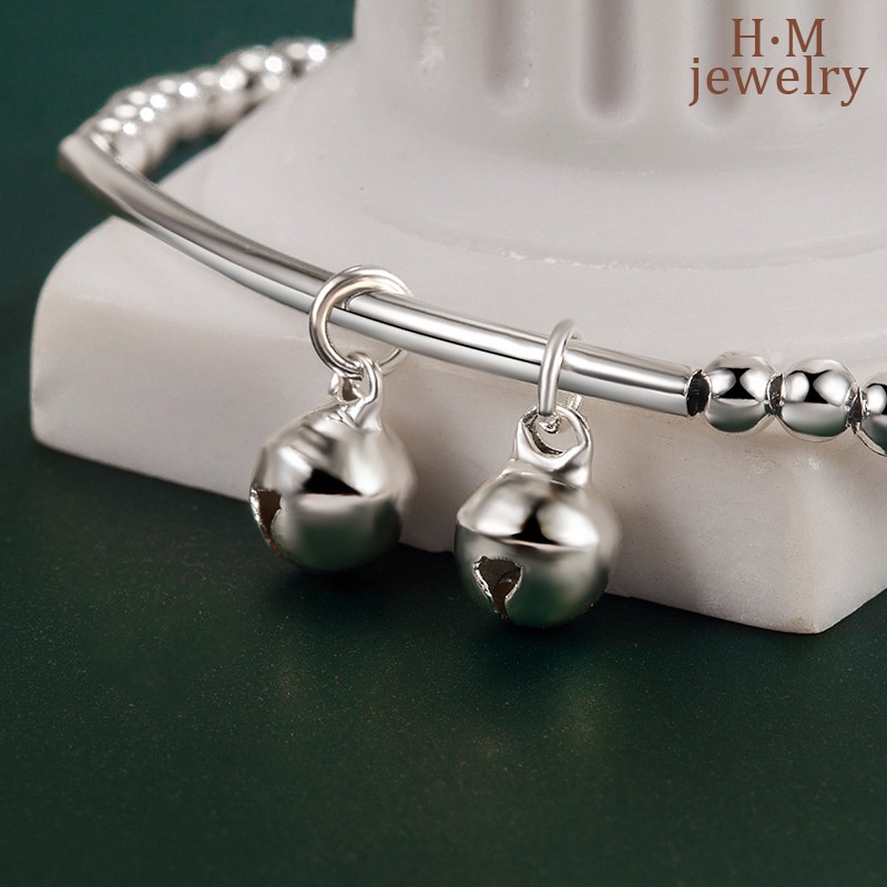 Gelang Rantai Charm Lonceng Gaya Mori Untuk Wanita