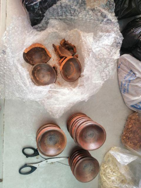 Wadah Sambel Tanah Liat 6cm / Tempat Sambel Tanah Liat Cantik Free Bubble