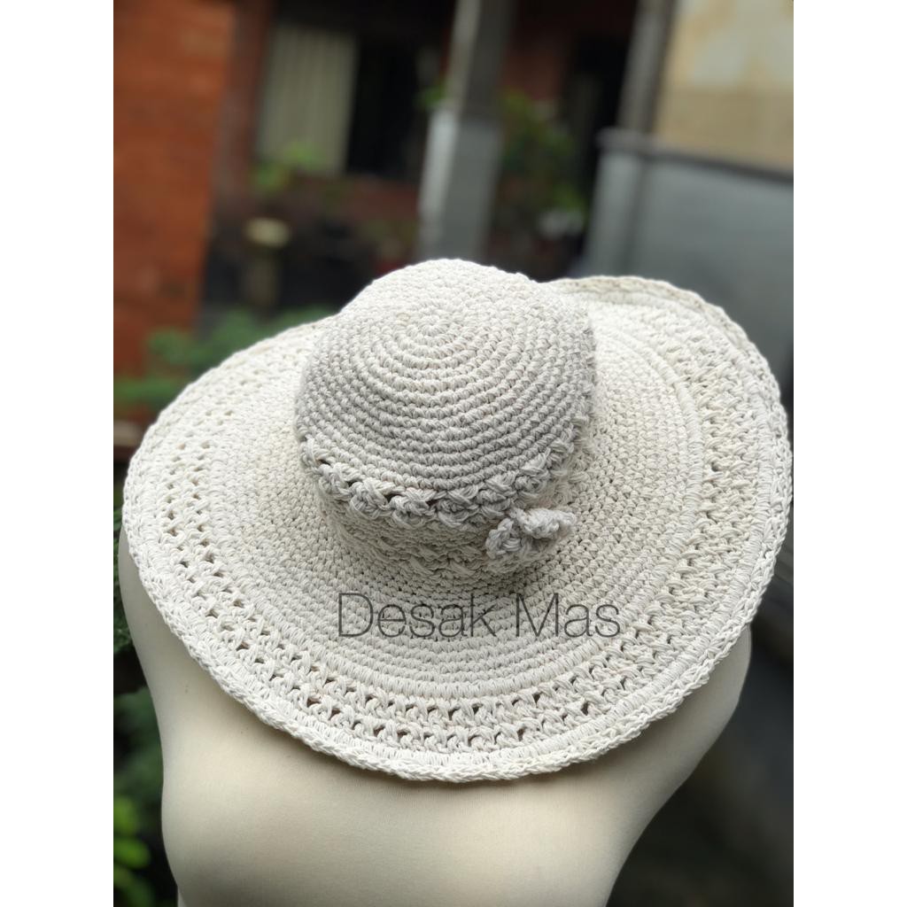Topi Rajut Hat Handmade Topi Pantai