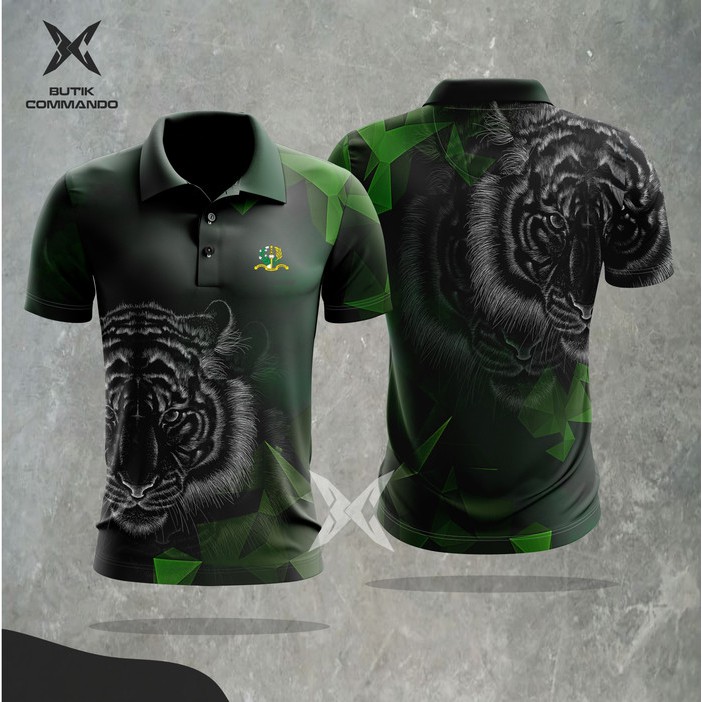 Polo Shirt Dry Fit "Rainforest Tiger AKMIL"