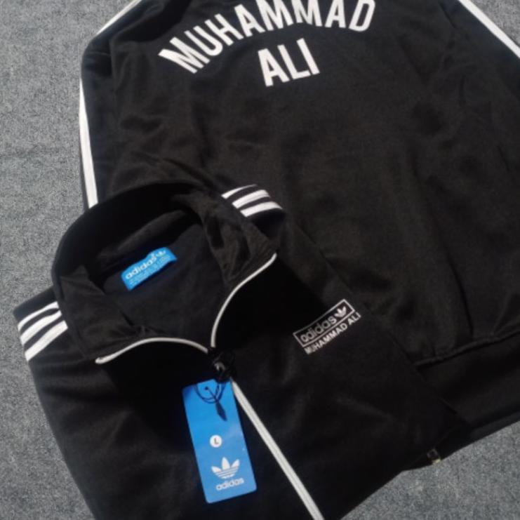 Sudah READY.. jaket tracktop pria adidas x muhammad ali premium / sweater adidas muhamad ali