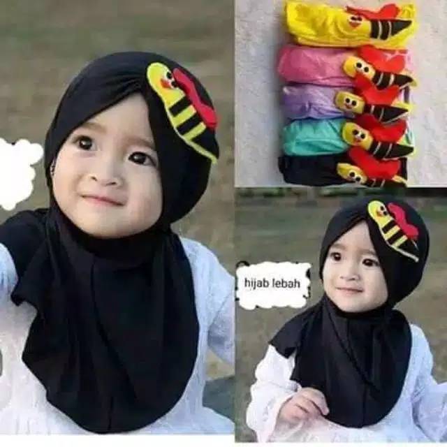 JILBAB ANAK  BAYI 0 3Th SYIRIA LEBAH KERUDUNG ANAK  KERUDUNG 