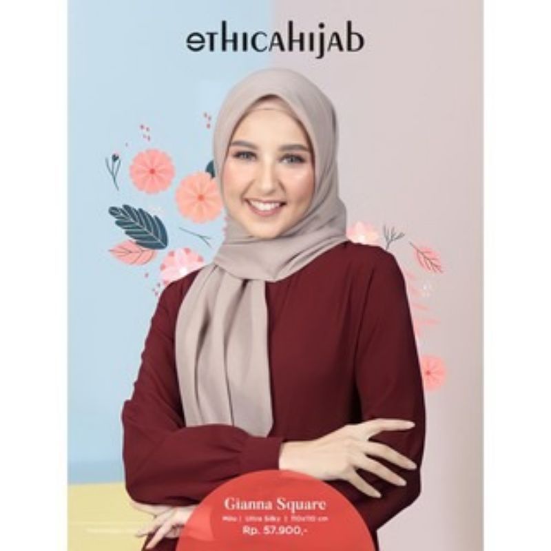 HIJAB SEGIEMPAT VOAL || ETHICA SQUARE