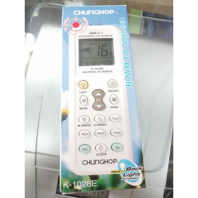 Universal AC A/C Remote Control Chunghop K-1028E