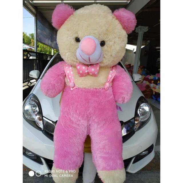 Boneka beruang / teddy bear jumbo jojon pink