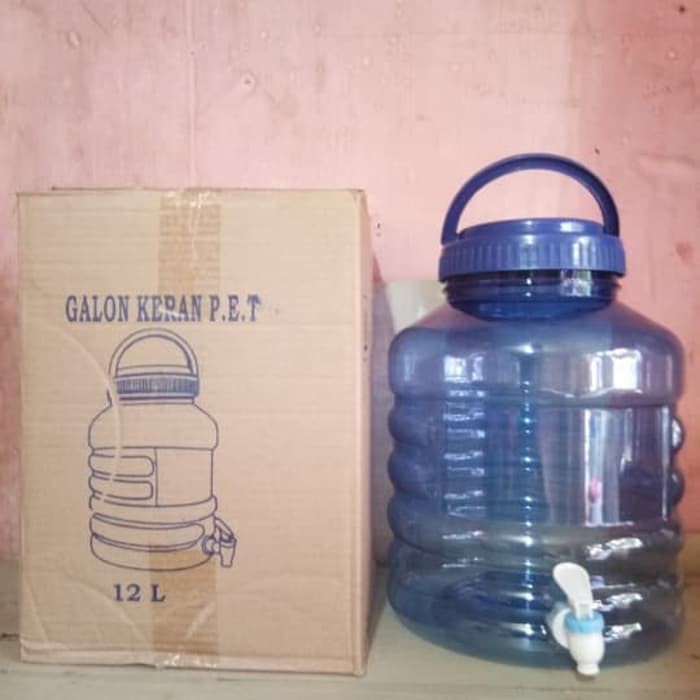 Galon keran pet murah ukuran 12 liter