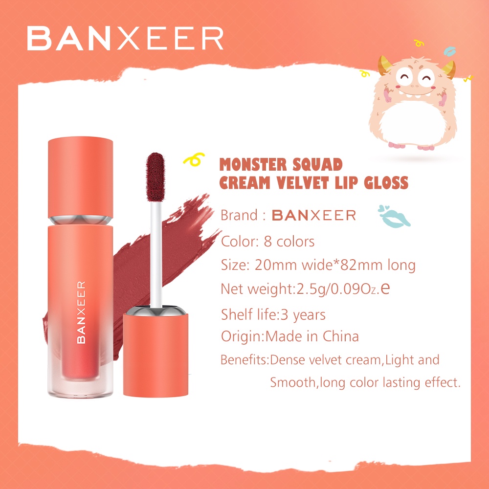 BANXEER Monster Squad Cream Velvet Lip Gloss