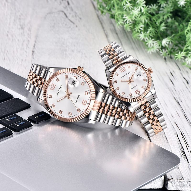 LOFOTEN 8105 JAM TANGAN COUPLE ORIGINAL GARANSI RESMI TANGGAL AKTIF
