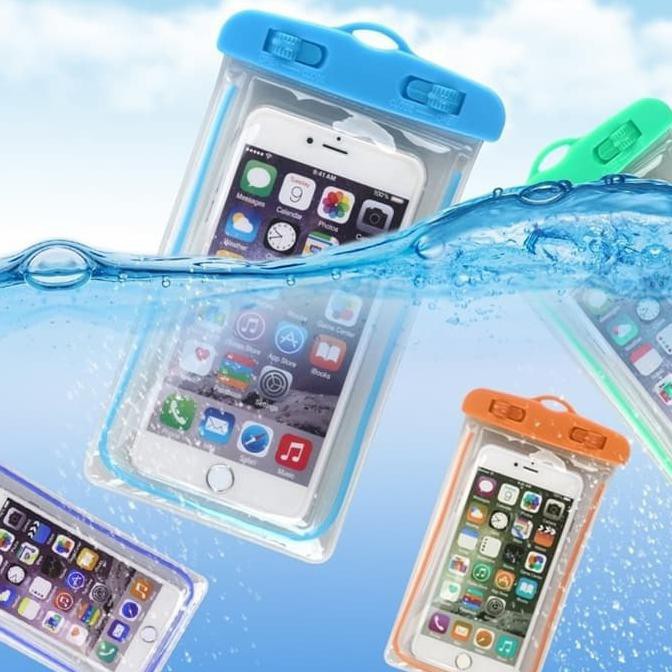 Waterproof Sarung HP Anti Air Hujan Glow in The Dark Gadget Handphone