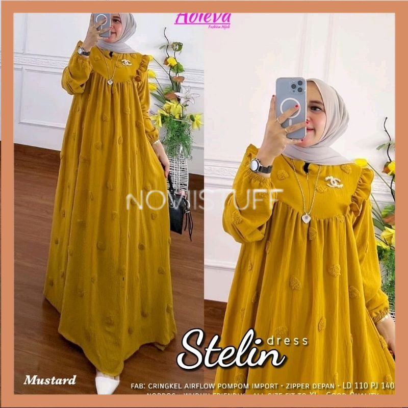 [DIJAMIN ORI] 1706 STELIN  DRESS NEW ORIGINAL ADIEVA // NOVIISTUFF