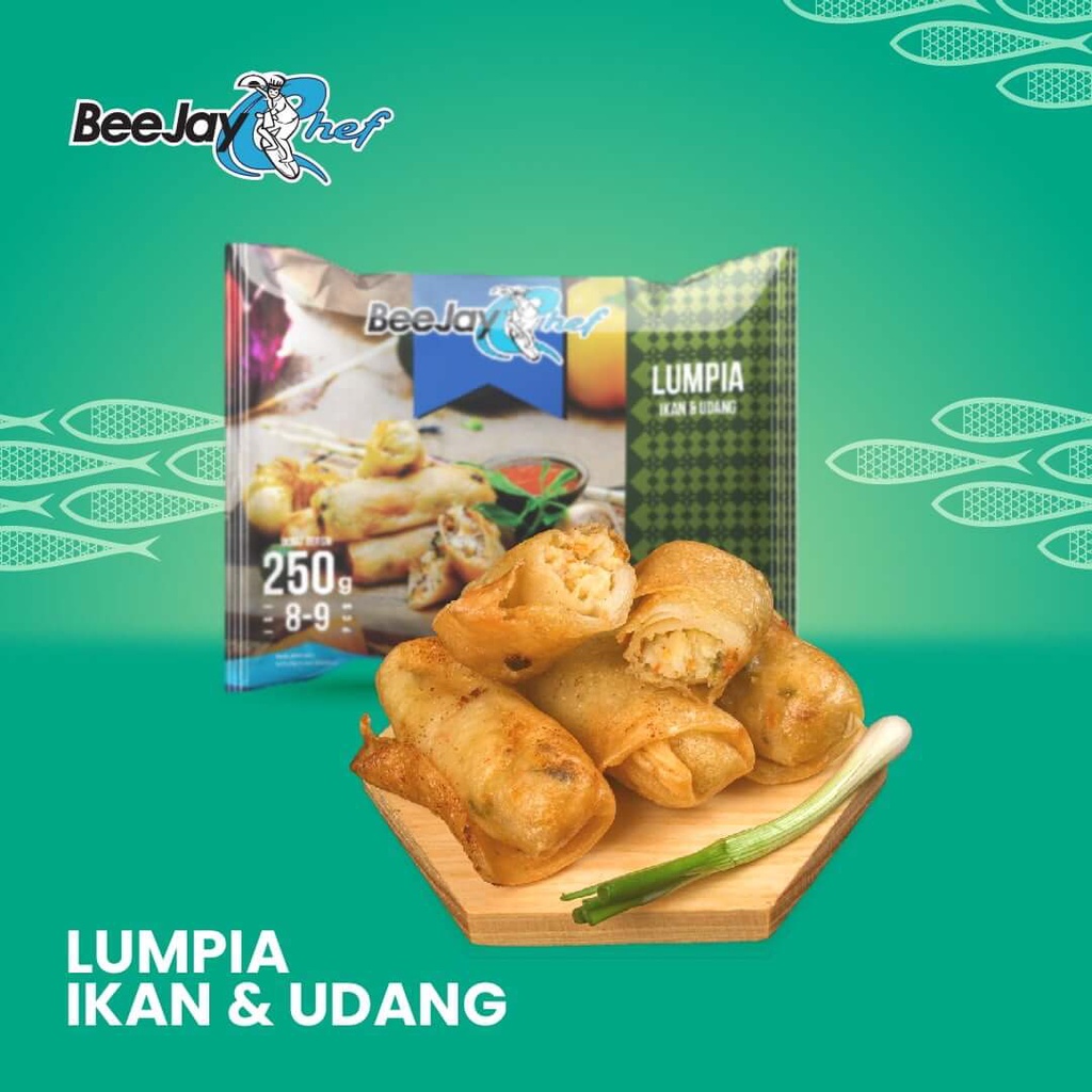 BeeJay Chef Lumpia Ikan Dan Udang 500 Gram Frozen Food