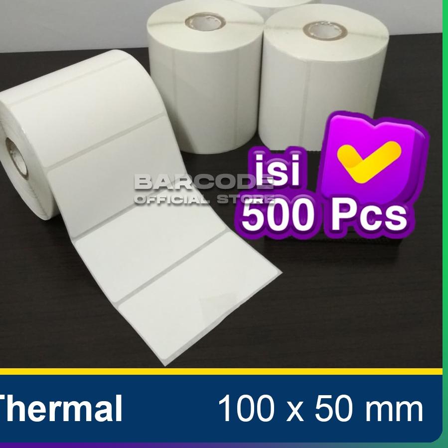 

*BestSeller*xvf-486 Label Thermal 100 x 50 mm Kertas Stiker Printer Barcode 100x50mm isi 500 Pcs ##