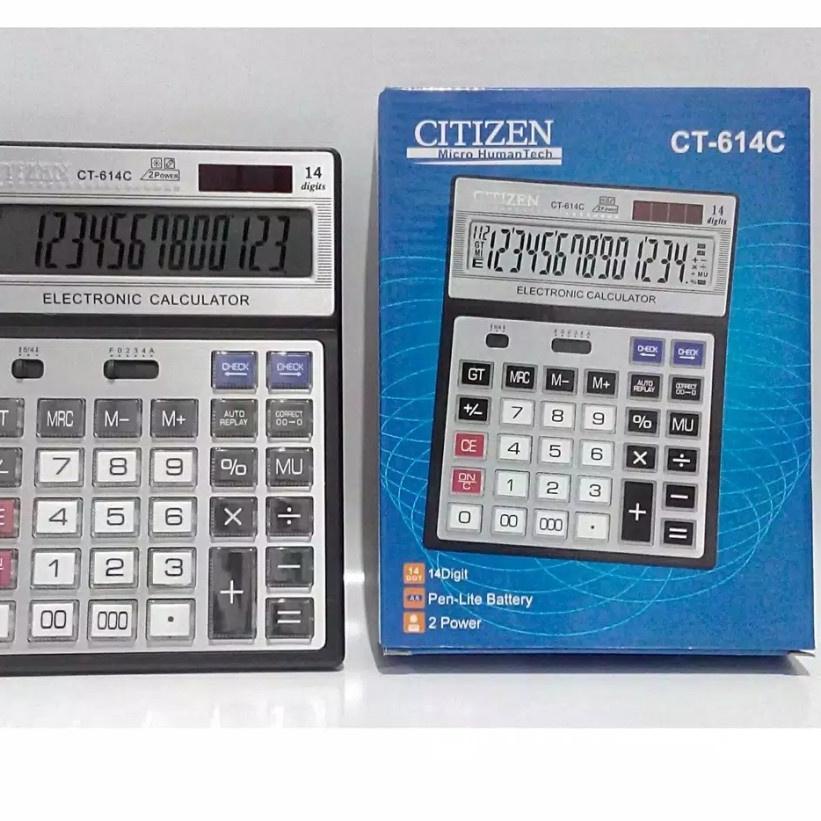 

Terlaris Kalkulator / calculator CITIZEN CT 614C 14 DIGIT