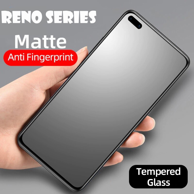 Tempered Glass Matte oppo Reno 5 4F 4 pro 3 2F 2 RENO5 RENO4 RENO3 Reno2 f FULL Anti Glare Minyak