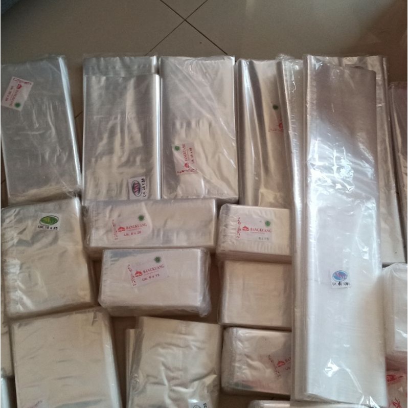 Kantong Plastik PP | Plastik PP bening | Plastik laundry | Plastik Bening Kecil - Besar