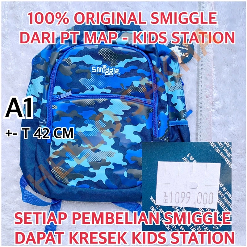 TAS SEKOLAH RANSEL ANAK BACKPACK SMIGGLE DIJAMIN ASLI ORIGINAL 100% BUAT PLAYGROUP TK SD SMP