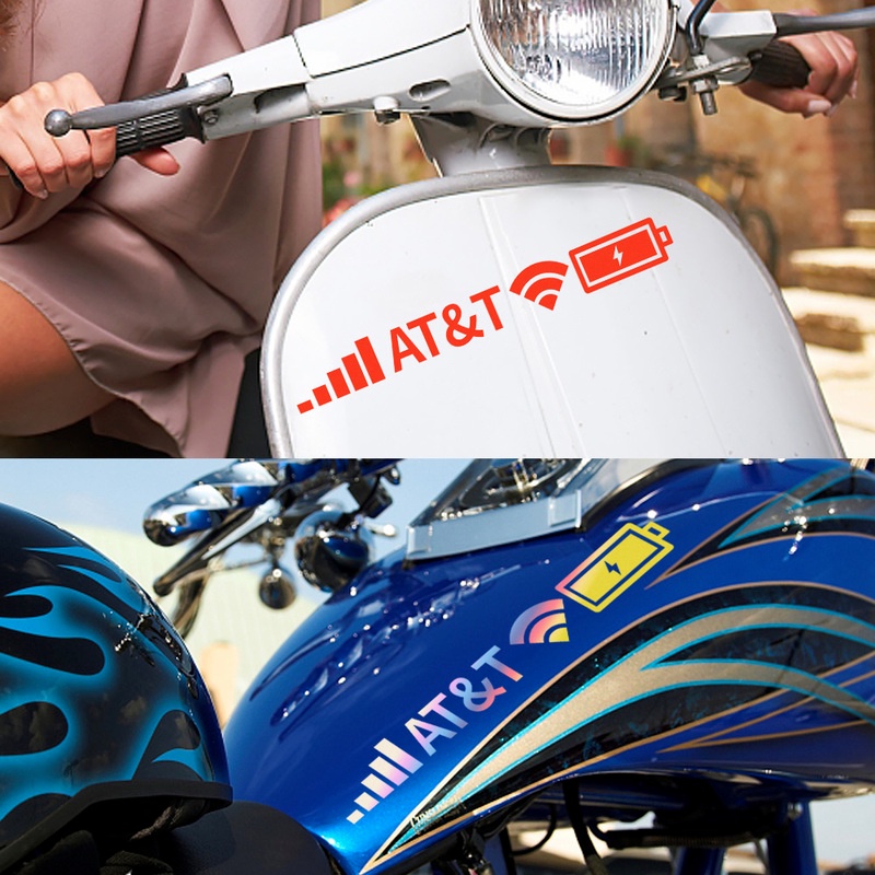 Stiker Sinyal Wifi Ponsel Tahan Air Untuk Dekorasi Kendaraan Sepeda Motor