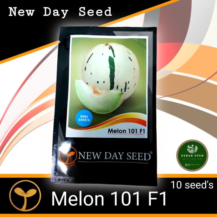 BIBIT MELON 101 F1 New Day Seed (kemasan asli)