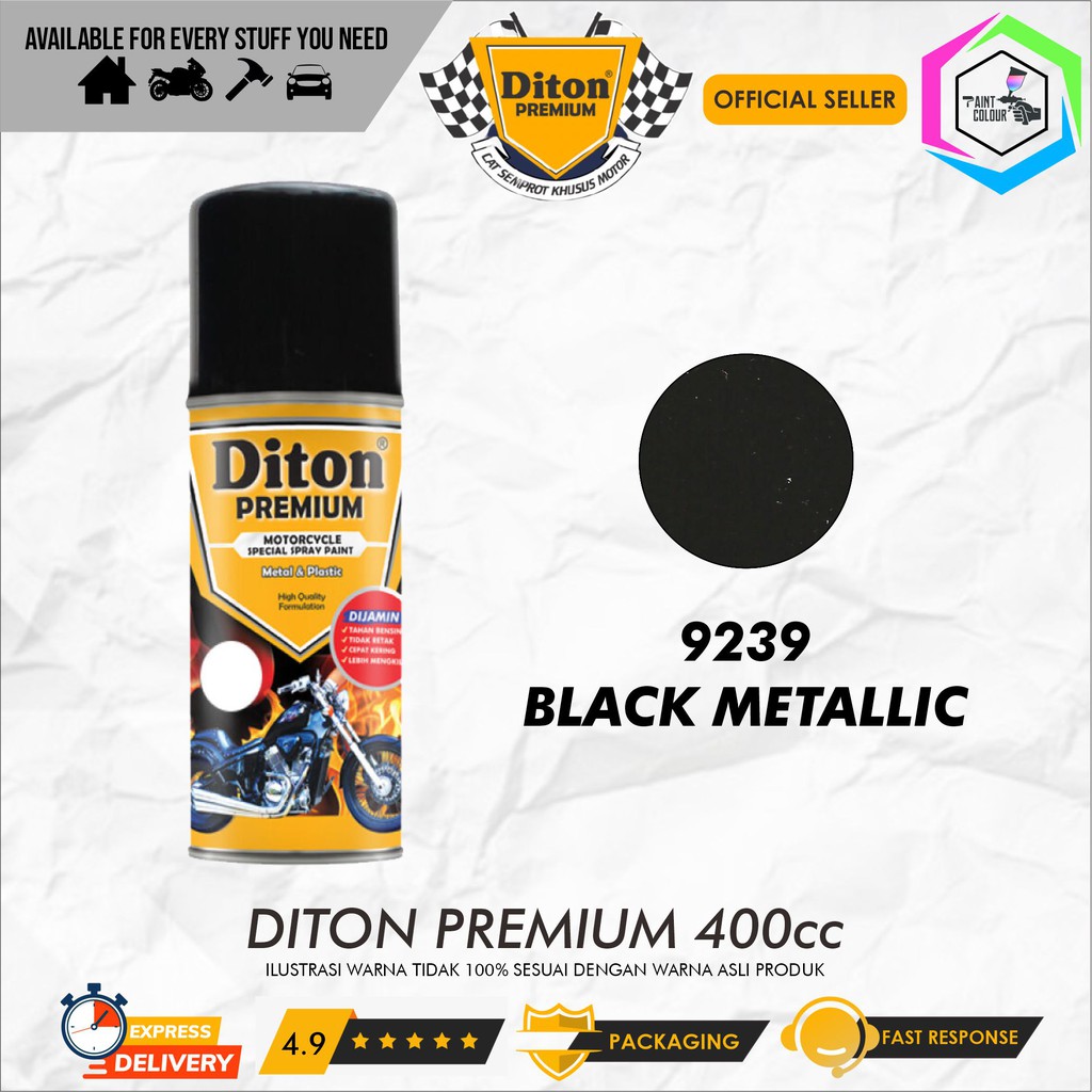 Diton PREMIUM 9239 Black Metallic Cat Semprot