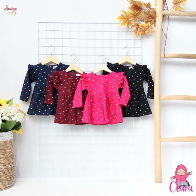 CLARA DRESS REBORN SIZE XS-S-M-L-XL | DRESS ANAK | ALMAHYRA KIDS