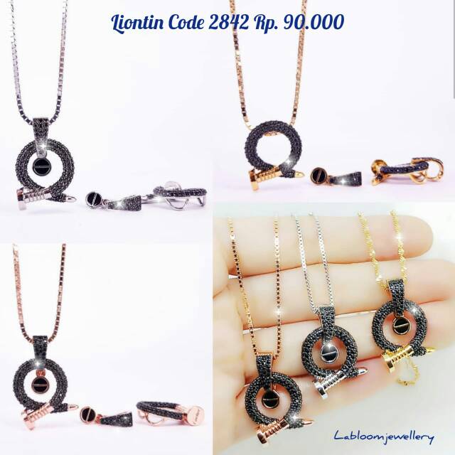 Liontin Code 2842 Rhodium Gold 18k plated