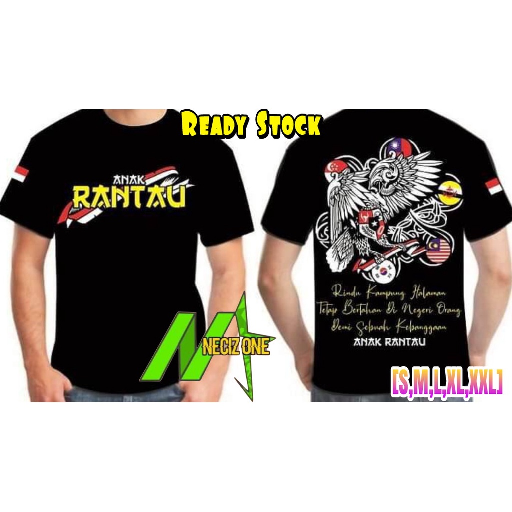 KAOS KEREN KEKINIAN ANAK RANTAU INDONESIA RINDU KAMPUNG HALAMAN TETAP BERTAHAN DI NEGERI ORANG DEMI 