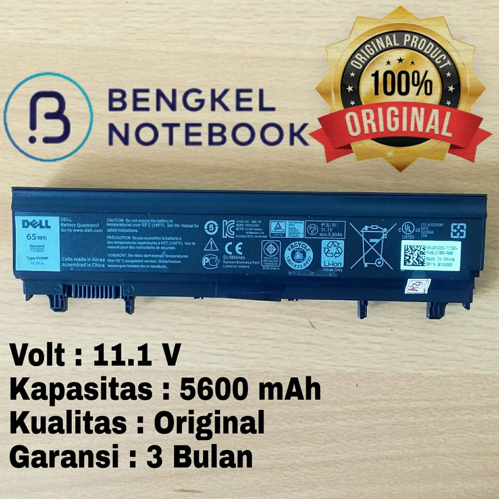 Baterai Dell Latitude E5440 E5540 VV0NF 9TJ2J M7T5F 0M7T5F Original