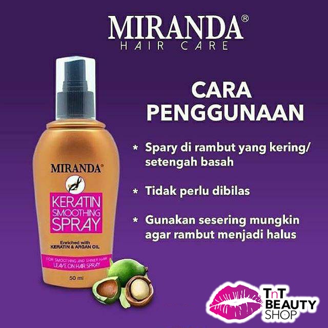 Miranda Keratin Smoothing Spray 50ml - Perawatan Rambut - Vitamin Rambut-3