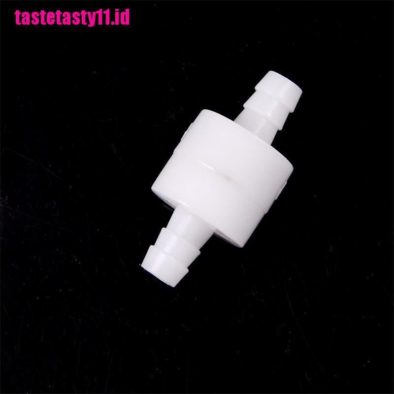 Katup Inline Satu Arah 8mm 1 / 4 &quot;Bahan Plastik Warna Putih Untuk Bahan Bakar Diesel Gas