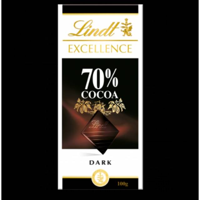 

Lindt Excellence 70% Cacao Dark Chocolate 100 gr Swiss Made Imported