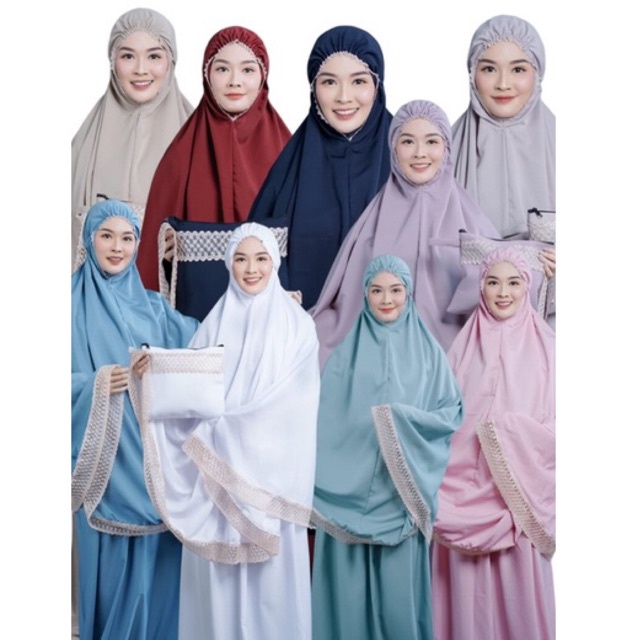 MUKENA DEWASA DAILY PREMIUM SILK FULL RENDA BAWAH