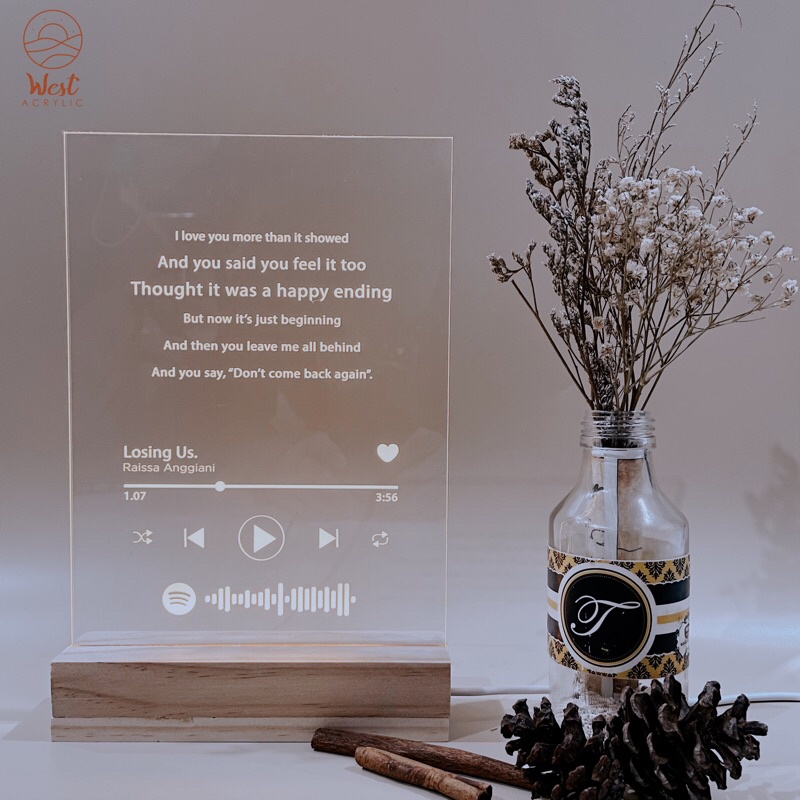 DISC% Custom Acrylic Spotify A5 LED