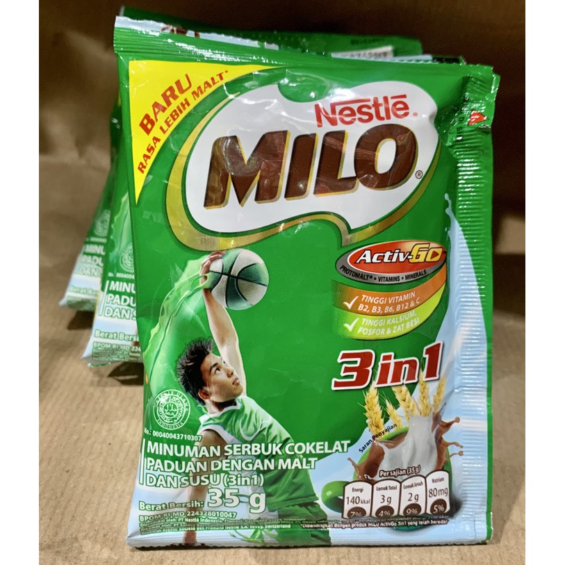 

Susu bubuk milo 3in1 35 gram