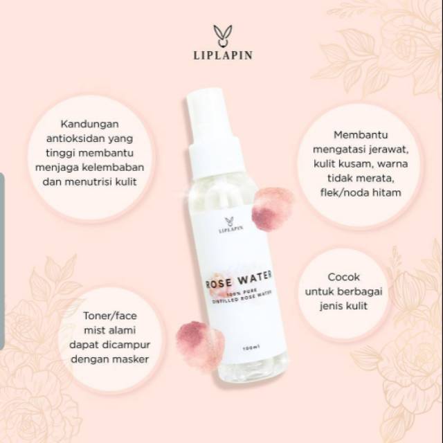 [BPOM] Liplapin Rose Water 100ml