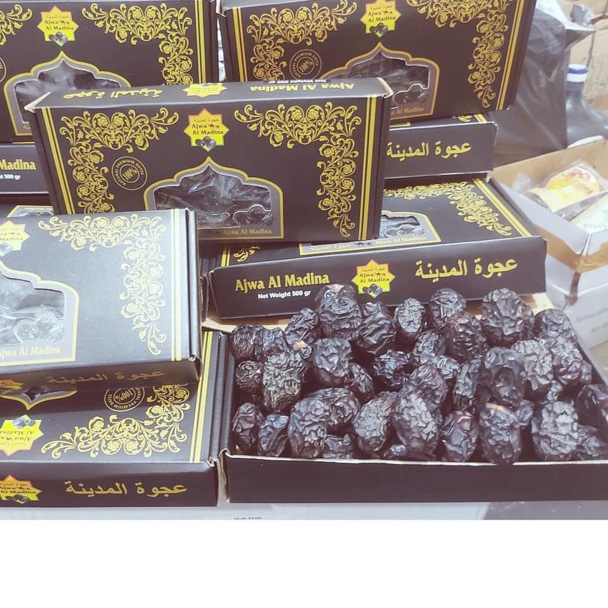 

|12.12| LR061 KURMA AJWA /KURMA NABI JUMBO 500GR KLEMASAN DUS