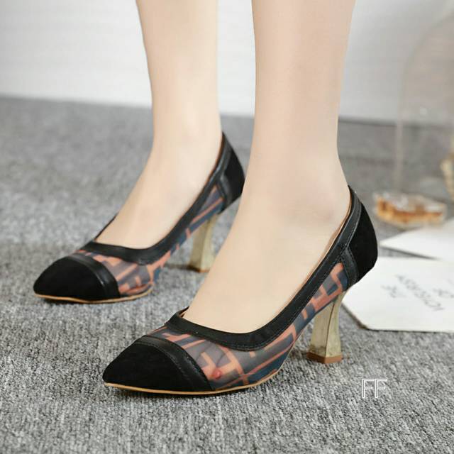 Fendi #FF Sandal hak Wanita