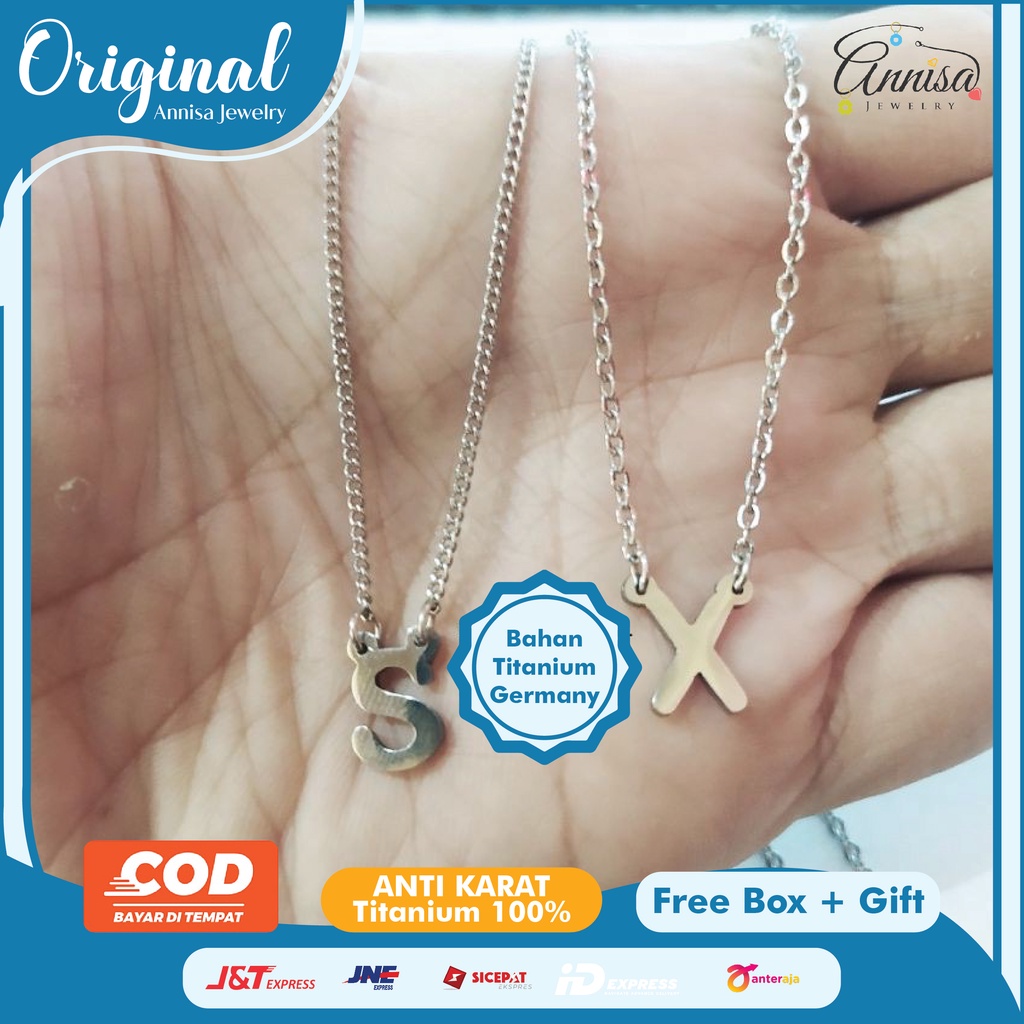 Kalung Inisial Silver