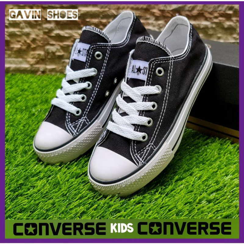 Sepatu Sekolah Anak Cowok Cewek Unisex Usia 2.5 - 10 TAHUN / Sepatu Converse Kids Size 25 - 37 / Sepatu Anak Sekolah Paud TK SD Balita