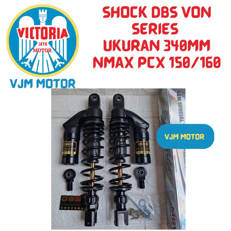 Shock NMAX model Evo series Shockbreker tabung DBS Nmax Pcx 150 PCX 160 ukuran 340mm Tabung Atas model Evo