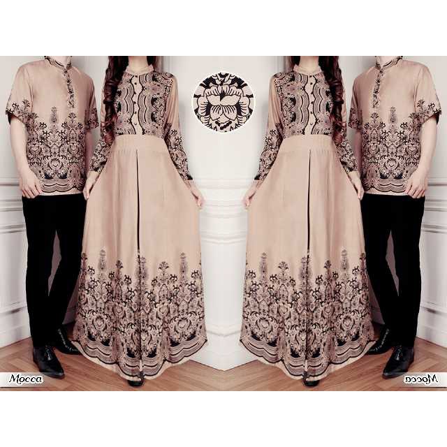 Batik Couple Gita Mocca. kemeja batik. batik couple.  pakaian couple. batik . pakaian wanita