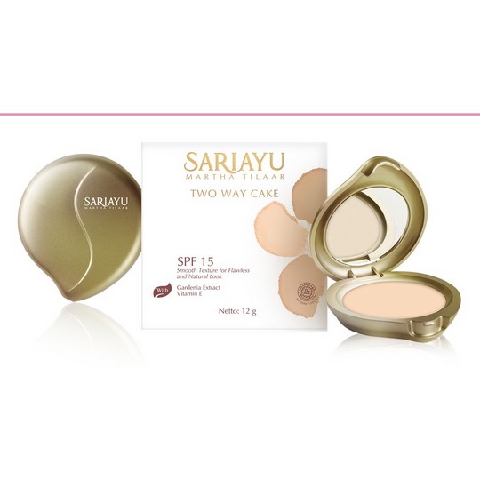 ❤GRY❤ SARI AYU TWO WAY CAKE Gold | Bedak Padat / Compact Powder  SPF 15 Sariayu
