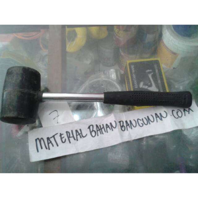 Palu karet gagang besi kecil dijamin berkualitas