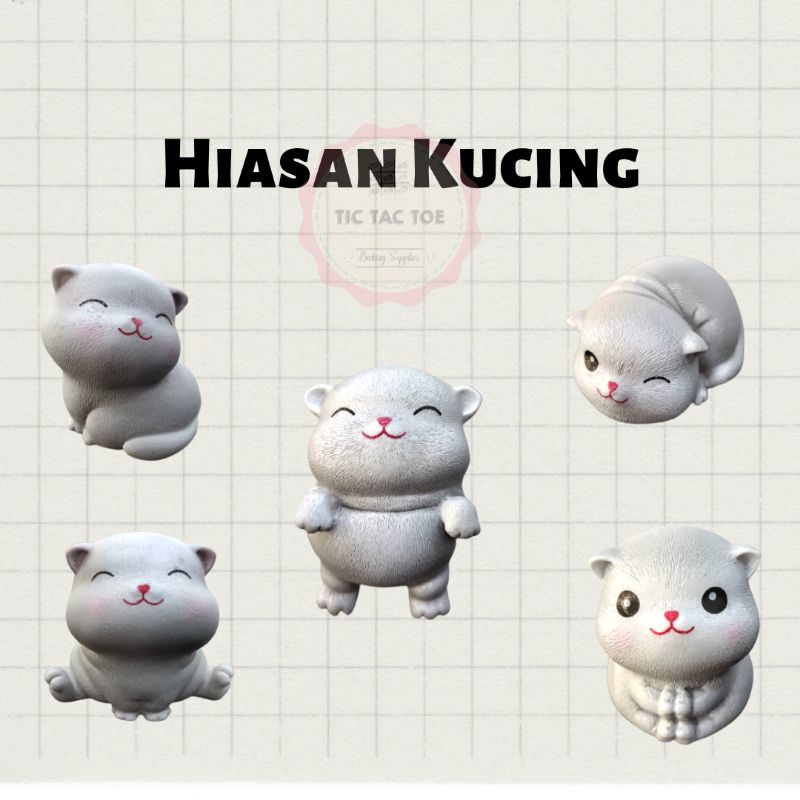 Hiasan Cake Topper Kucing