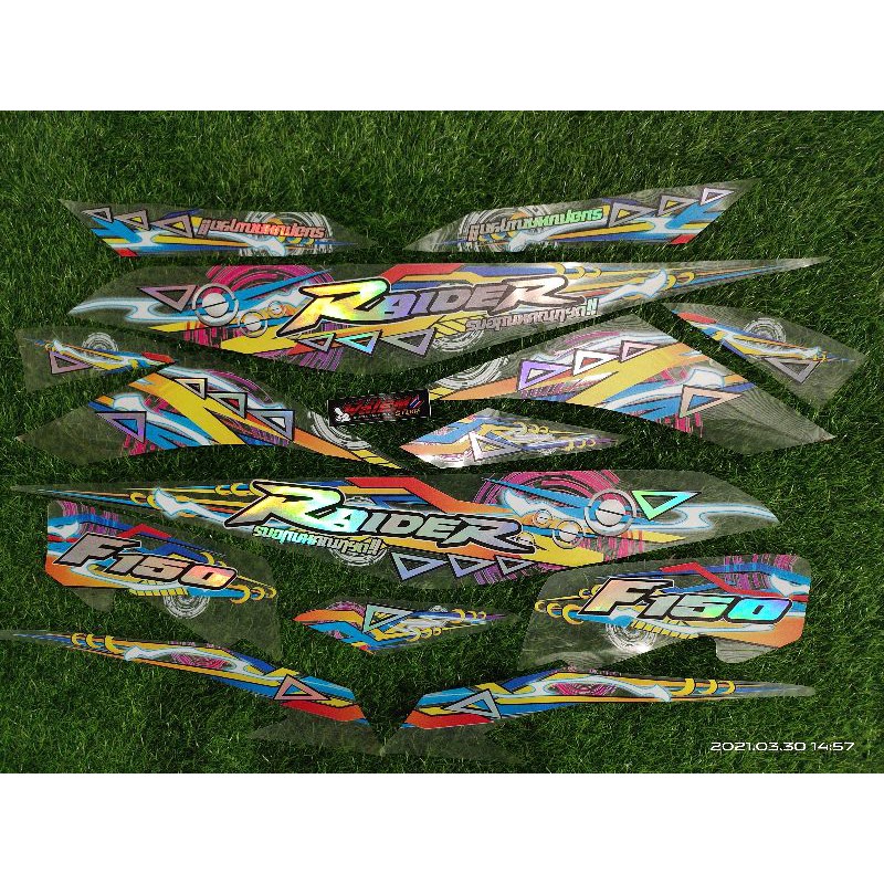Striping Transparan Hologram Satria Fu Facelift Raider F150