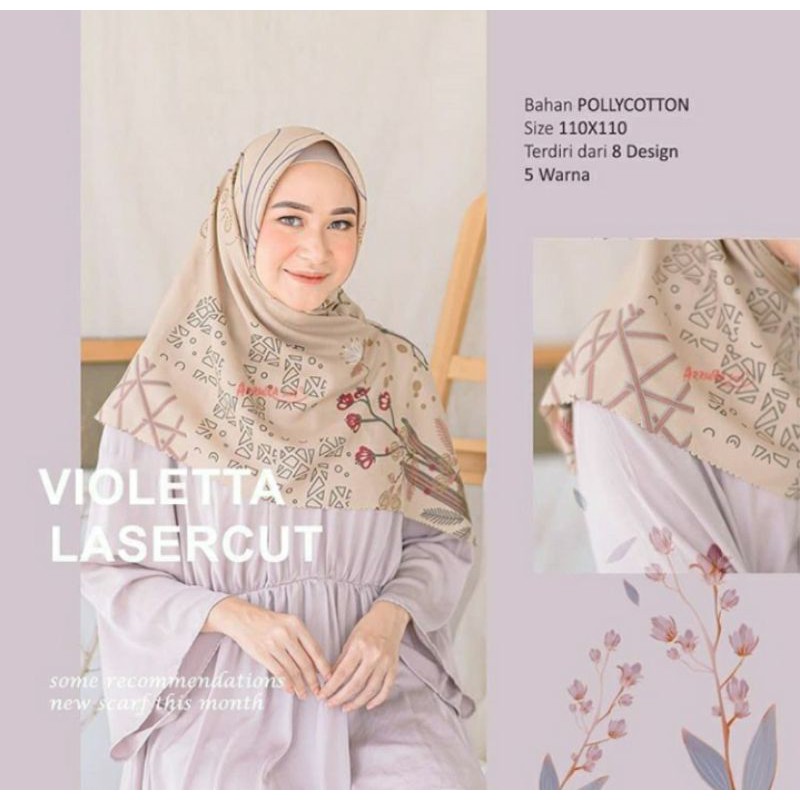 AzzuraScarf Violetta Lasercut