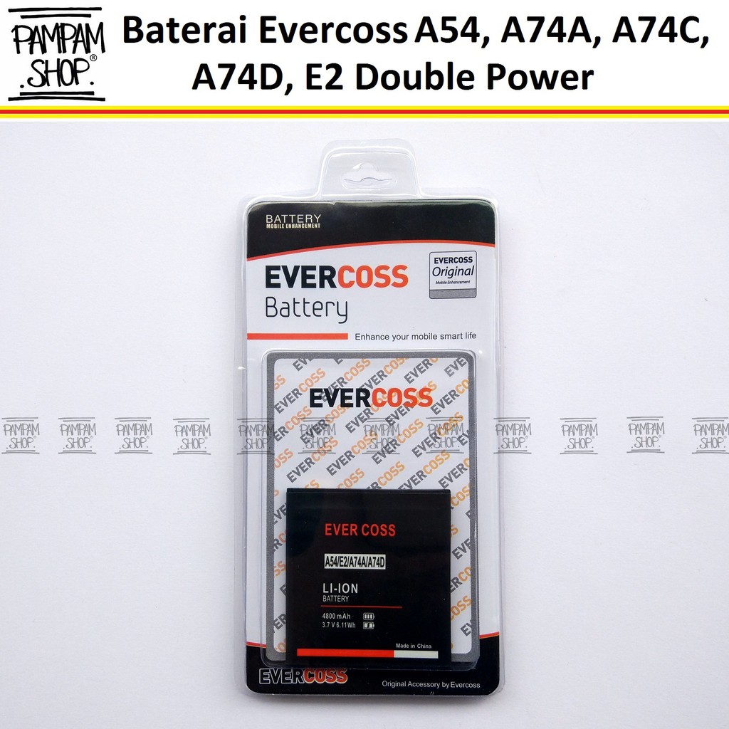 Baterai Evercoss A74D Original Double Power | Batre, Batrai, HP, A74 D, Evercross, Cross