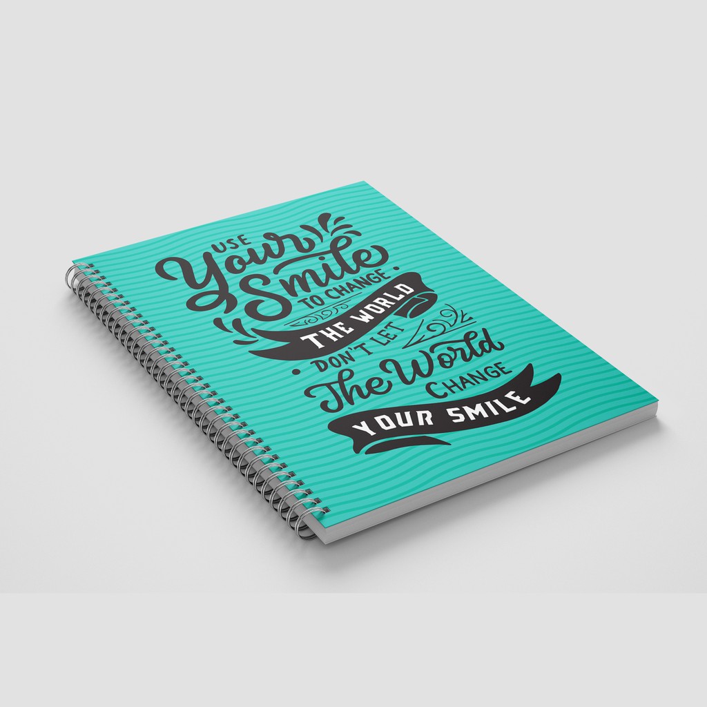 

NOTEBOOK SPIRAL USE YOUR SMILE TO CHANGE - A5