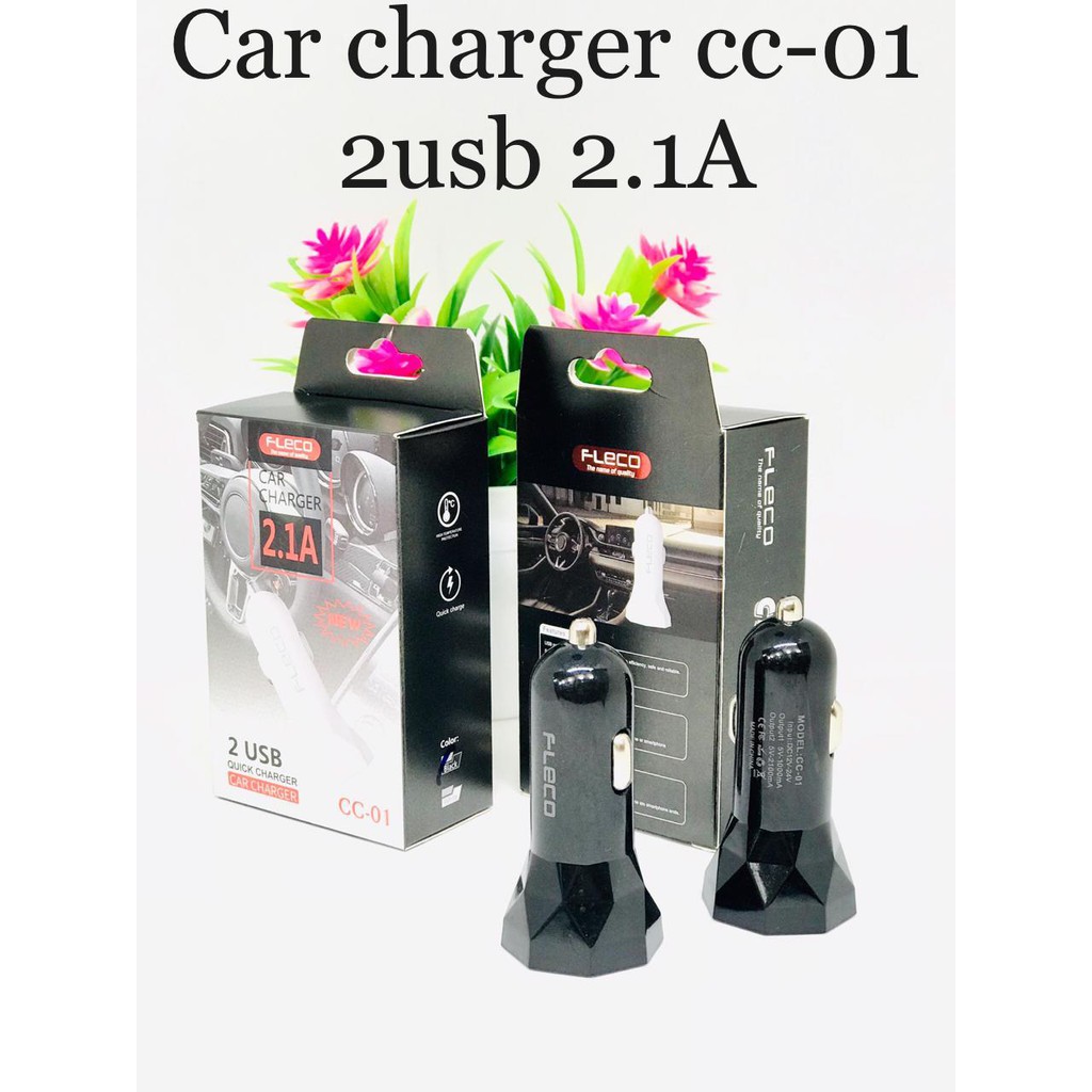 SAVER MOBIL FLECO CC01  2USB CAR CHARGER ORIGINAL CC-01 &amp; CC-02 FLECO F87 &amp; F66 VIVAN CC02C &amp;VCC01 ROBOT RTC06 &amp; RTC07